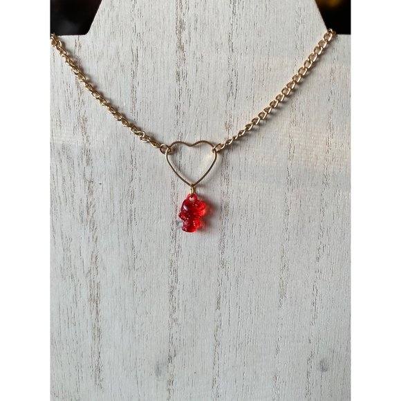 🎀 gold heart red hello kitty choker - Picture 3 of 4